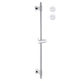 1 x RAW Customer Returns KES shower rail without drilling shower rail stainless steel with shower head holder shower head holder rod 78 cm wall rail shower polished, F209S78DF-PS - RRP €44.54