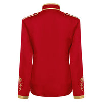 1 x RAW Customer Returns Men s Medieval Clothing Long Sleeve Prince Tuxedo Steampunk Frack Victorian Gothic Coat Blazer Carnival Jacket Halloween Costume Masquerade Uniform Red 2XL - RRP €24.0