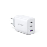 1 x RAW Customer Returns UGREEN USB C Charger 65W 3-Port USB-C Power Adapter PPS Fast Charger PD Charger 60W compatible with MacBook Pro Air, iPad Pro Air, iPhone 15 15 Pro Max 14, Galaxy S24 Ultra, Pixel, Steam Deck White  - RRP €27.99