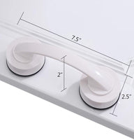 2 x RAW Customer Returns KAFENDA Large Glass Door and Window Handles, Sliding Doors for Bathroom, Cabinets, Handles without Hole, Refrigerator Handles, Shower Grab Bars White  - RRP €31.36