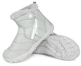 6 x Brand New Snow boots girls winter boots waterproof boots warm lined children s boots zip, beige A, EU35 - RRP €205.62