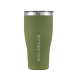 1 x RAW Customer Returns SOLARLAB thermal mug coffee to go, coffee to go mug, drinking cup with lid, perfect for drinking iced coffee on the go, driving and in the office green, 600ML  - RRP €21.64