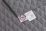 1 x RAW Customer Returns Textilhome - Malu Sofa Cover, 4 Seater, Reversible Quilted Sofa Protector. Color Gray C 3 - RRP €34.96