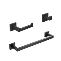 5 x Brand New Gudetap GTS199B Towel Rail, Towel Hook, Toilet Paper Holder, Matt Black, Stainless Steel, Bathroom Accessories - RRP €174.95