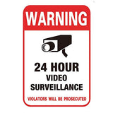 5 x Brand New CCTV Warning Signs,6 PCS Waterproof CCTV Stickers Self-Adhesive CCTV Signs Caution Sign 24 Hour Video Surveillance Area CCTV in Operation Outdoor Signs Safeguard Red 100 150mm - RRP €114.0