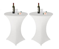 1 x RAW Customer Returns pieces stretch bar table cover standing tablecloth 80 x 110cm elastic tablecloths for bar counter, round table wedding, birthday party - RRP €24.99