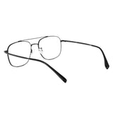 5 x Brand New MMOWW Titanium Reading Glasses Blue Light Blocking - Metal Frame Nerd Square Eye Protection Video Eyeglasses Anti Glare Women Men Black, 2.5  - RRP €95.75