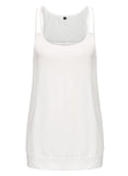 1 x RAW Customer Returns ELFIN women s yoga tank top spaghetti top summer blouse sports sleeveless basic shirt tops with wide waistband at the hem - RRP €19.15