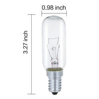 3 x RAW Customer Returns GMY E14 40W extractor bulb, T25 230V warm white 2700K dimmable light bulb for extractor hood, ceiling light, pack of 2 - RRP €29.97