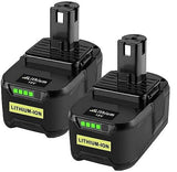 1 x RAW Customer Returns LabTEC 2 Packs RB18L50 18V 5000mAh Lithium Battery Replacement for Ryobi 18V Battery BPL-1815 BPL-1820G BPL1820 BPL18151 P102 P103 Cordless Battery with Indicator Light - RRP €57.99