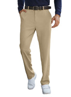 1 x Brand New JMIERR Chino Trousers Men s Cotton Golf Trousers Slim Fit Stretch Trousers with 5 Pockets Long Sports Pants Casual Trousers Beige L - RRP €18.13