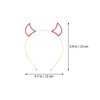 6 x Brand New FRCOLOR 4 Pieces Ears Head Festival for Design Headbands Animal Women Horns Hairband Devil Cosplay Oxband Hoop Crystal Headband Decorative Photo Rhinestone Hair Glitter Rhinestone - RRP €97.98