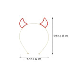 6 x Brand New FRCOLOR 4 Pieces Ears Head Festival for Design Headbands Animal Women Horns Hairband Devil Cosplay Oxband Hoop Crystal Headband Decorative Photo Rhinestone Hair Glitter Rhinestone - RRP €97.98