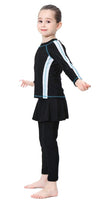 1 x Brand New TianMai Girls Kids Muslim Swimwear Islamic Swimsuit Burkini Muslim Swimwear Black, 150cm  - RRP €25.2