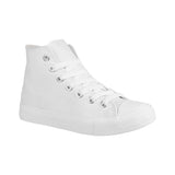 1 x RAW Customer Returns Elara Unisex Sneaker Sportschuhe High Top Turnschuh Chunkyrayan 014 Schuhe 3600-3601-AllWhite-44 - RRP €22.84