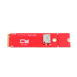 1 x RAW Customer Returns cablecc PCI-E 3.0 M.2 M-Key to Oculink SFF-8612 SFF-8611 Host Adapter for PCIe Nvme SSD 2260, Red SFF-8611 to NVME - RRP €27.25