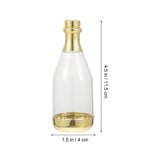 1 x RAW Customer Returns TOYANDONA Champagne Bottle Candy Containers, 20pcs Mini Champagne Bottles Plastic Clear Candy Boxes Champagne Bottle Container for Baby Shower Party Favors Gold  - RRP €34.16