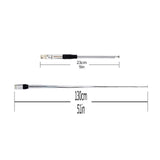 1 x RAW Customer Returns TWAYRDIO Portable BNC Telescopic Handheld CB Radio Antenna 27Mhz Extendable 23.3cm to 1.3m Antennas for Midland Cobra Uniden Handheld Portable CB Amateur Radio - RRP €18.4