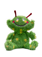 3 x RAW Customer Returns Warmies heat cushion stuffed toy Vitamin Monster, microwave-safe toy, green, 30cm - RRP €72.57