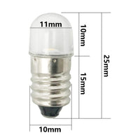 1 x RAW Customer Returns GutReise AC DC E10 Bulbs, Pack of 10 4.5V Cool White E10 Replacement Bulbs Miniature Screw LED Lamps 0.5Watt 65Lm 4.5V, Cool White  - RRP €13.99