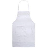 1 x RAW Customer Returns BE-TOOL Adult Women Unisex Durable Comfortable Cooking Apron with Front Pocket Washable for Cooking Baking Kitchen Restaurant Craft White 70CMx60CM - RRP €6.96