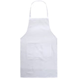 1 x RAW Customer Returns BE-TOOL Adult Women Unisex Durable Comfortable Cooking Apron with Front Pocket Washable for Cooking Baking Kitchen Restaurant Craft White 70CMx60CM - RRP €6.05