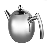 1 x RAW Customer Returns Teapot with tea filter, coffee pot, stainless steel, for kitchen, caf , hotel, restaurant and office, 1 l - RRP €23.11