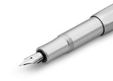 1 x RAW Customer Returns Kaweco fountain pen Al Sport I Premium fountain pen luxury for ink cartridges with high-quality steel nib I Sport fountain pen 13.5 cm silver nib width M Medium , 10.5cm - RRP €56.83