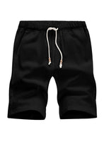 1 x RAW Customer Returns JMIERR Men s Linen Shorts with Pockets Bermuda Lightweight Summer Short Trousers Black L - RRP €24.0