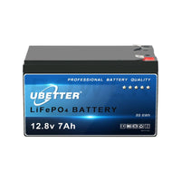 1 x RAW Customer Returns UBETTER LiFePO4 12V 7Ah LiFePO4 battery lithium battery rechargeable with BMS over 4000 times deep cycle for motorcycles, golf trolley, UPS backup alarm, wheelchair, lawn mower - RRP €37.3