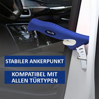 1 x RAW Customer Returns Car Storage Handle steady support to get out of the car Ideal for senior transfer or disabled Supports all doors Car Grab Bar Blue  - RRP €29.9