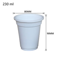 3 x Brand New 50 sets of water cups, plastic cups with lids, coffee cups, cups with lids, environmental protection cups9 ounces 250ml - RRP €61.2