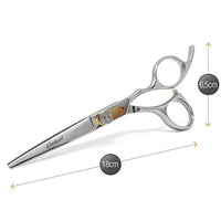 1 x RAW Customer Returns Eberbart Beard Scissors Synthetic Leather Case Professional barber scissors to care for and trim beards and mustaches - RRP €17.99