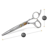 1 x RAW Customer Returns Eberbart Beard Scissors Synthetic Leather Case Professional barber scissors to care for and trim beards and mustaches - RRP €17.99