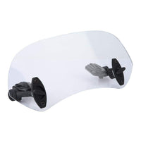 1 x RAW Customer Returns Motorcycle Windshield Spoiler, Clip-On Windshield Extension Spoiler, Adjustable Windscreen Air Deflector Gray  - RRP €23.14