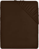 1 x RAW Customer Returns Utopia Bedding - Fitted Sheet 200x200cm - Brown - Brushed Polyester Microfiber Fitted Sheet - 35cm Deep Pocket - RRP €12.99