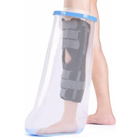 1 x RAW Customer Returns Fasola Shower Protection Leg Non-Slip, Bandage Protection Waterproof Adults For Thigh, Leg, Knee, Foot, Cast Protection Waterproof Leg Keep Wounds and Bandages Dry While Bathing - RRP €23.11