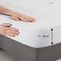 1 x RAW Customer Returns Limenda mattress protector 100x200 cm all-round elastic band - washable incontinence pad, waterproof mattress protector, waterproof mattress topper, moisture protection - RRP €18.9