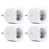 1 x RAW Customer Returns Smart Socket -SenChip 4-pack with remote control and voice control, works with Alexa, Google Home, only at 2.4 GHz, 16 A - RRP €37.91