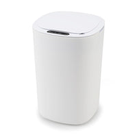 1 x RAW Customer Returns Ruiqas 12L Smart Sensor Trash can with lid touch control panel automatic waterproof trash can for kitchen bathroom office white  - RRP €38.3