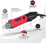 1 x RAW Customer Returns GOXAWEE Electric Straight Grinder 240W Multifunction Rotary Tool 6 Step Variable Speed 8000-32000 RPM 0.5-6mm Collet - RRP €30.73