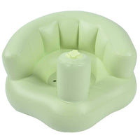 1 x RAW Customer Returns Longzhuo Baby Bath Seat Inflatable Stool Infant Chair Baby Inflatable Sofa Baby Built-in Pump Bath Seat Household Multi-Purpose Children s Bath Training Sofa Portable Baby Play Sofa Green  - RRP €23.26