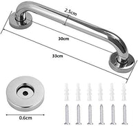 6 x Brand New Voarge stainless steel grab bar, bathtub handle, wall handle, shower handle, for bathtub, handle, bathroom, shower or toilet, wall mounting, 30 cm  - RRP €151.2