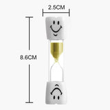 1 x Brand New Shopp hourglass timer, hourglass timer, glass timer, hourglass set, mini hourglass, decorative hourglass, colorful hourglass set, hourglass set, hourglass for children, 2 pieces - RRP €7.8