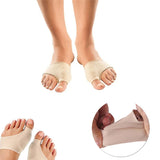 1 x RAW Customer Returns Terryshop74 2-piece hallux valgus protection support with silicone gel protection and 2-piece elastic cloth - RRP €14.56