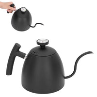 1 x RAW Customer Returns Gooseneck Coffee Kettle, Stainless Steel Gooseneck Coffee Pot, 800ml Capacity Black Gooseneck Stainless Steel Coffee Maker with Thermometer for Household Cafe - RRP €60.39