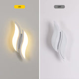 1 x RAW Customer Returns Goeco LED indoor wall light, acrylic wall light 18W 2100LM, white spiral light for bedroom balcony hallway, warm white light 3500K - RRP €29.98