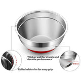 1 x RAW Customer Returns Luvan 304 Stainless Steel Mixing Bowls with Airtight Lids Set of 6 , Nesting Bowls for Stacking, 3 Grater Attachments and Non-Slip Silicone Base, Ideal for Mixing Beating Serving - RRP €43.99