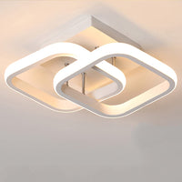 1 x RAW Customer Returns EIDEARAY LED ceiling light white square with motion detector inside, 22W warm white 3000K ceiling lamp, 24 24 9CM sensor lamp, suitable for hallways, garages, basements, carports, stairwells... - RRP €23.29