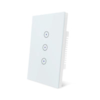 1 x RAW Customer Returns UseeLink WiFi Smart Light Switch, Voice Control Works with Alexa and Google Home, Timer and Device Sharing, Neutral Wire Required, White 3 way - RRP €22.61